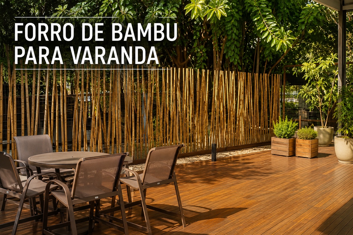 Forro de Bambu para Varanda