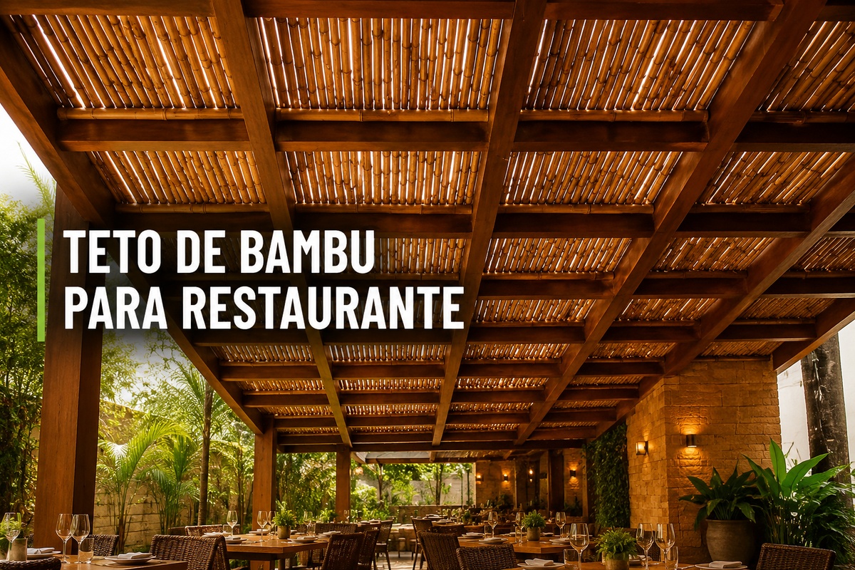 Teto de Bambu para Restaurante