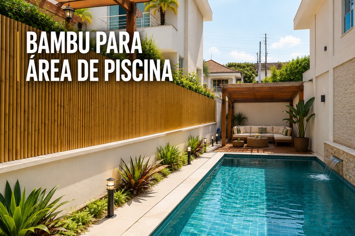 Bambu para Área de Piscina | Arquitetura e Decoração | Kanela Bambu